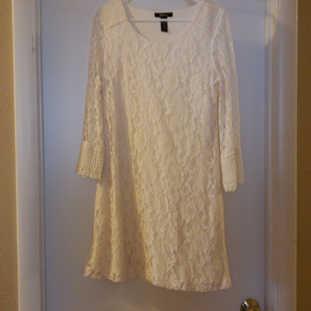 Lace overlay dress- never worn